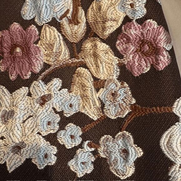 Gal Meets Glam Presley Jacquard Dress Embroidered Textured Back Zip Size 8 - Picture 9 of 13